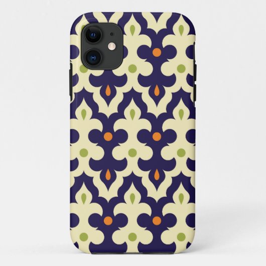 ダマスクペイズリーアラベスク壁紙パターン Case-Mate iPhoneケース (裏面)