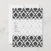 ダマスクホームデコール 招待状 (裏面)