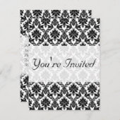 ダマスクホームデコール 招待状 (正面/裏面)