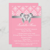 ダマスクボウファースト招待状 招待状 (正面/裏面)