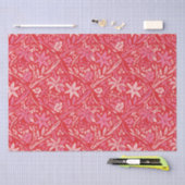 ダマスクポモダンインセッティアオーナメントティッシュペーパー 薄葉紙 (クラフト)