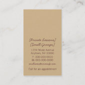 ダマスクマイク名刺（紫） 名刺 (裏面)