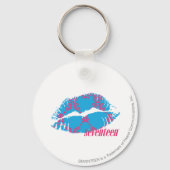 ダマスクマゼンタアクア キーホルダー (正面)