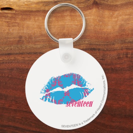 ダマスクマゼンタアクア キーホルダー (正面)