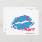 ダマスクマゼンタアクア ポストカード (正面/裏面)