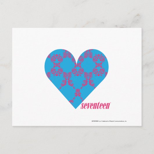 ダマスクマゼンタ – アクア3 ポストカード (正面)