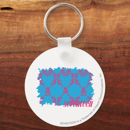 ダマスクマゼンタ – アクア4 キーホルダー (正面)