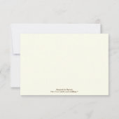 ダマスクミントグリーン、アイボリー結婚式RSVP返信カード 出欠カード (裏面)