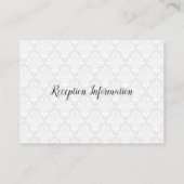 ダマスクモダンウェディングエンクロージャカード エンクロージャーカード (裏面)