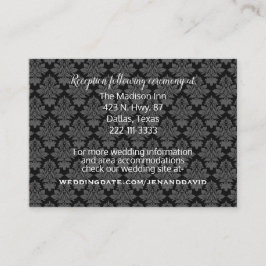 ダマスクモダンウェディングエンクロージャカード エンクロージャーカード