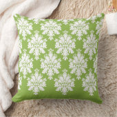 ダマスクモダンパターン枕グリーン3 - CH9 クッション (ブランケット)