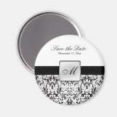 ダマスクモノグラムセーブザデートマグネット マグネット (正面/裏面)