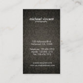 ダマスクモノグラムフォトグラファー名刺 名刺 (裏面)