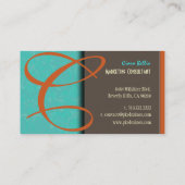 ダマスクモノグラム名刺 名刺 (裏面)