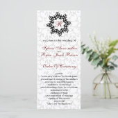 ダマスクモノグラム結婚式 プログラム (スタンド正面)