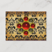 ダマスクモンレッドルビー，パーチメント 名刺 (裏面)