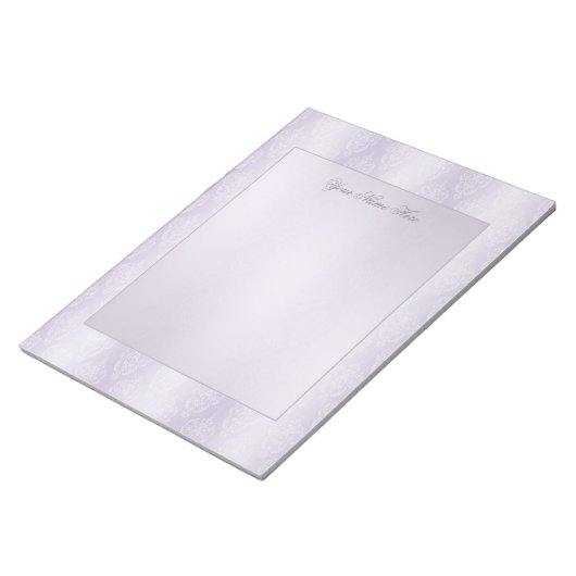 ダマスクラベンダーシャイン ノートパッド (アングル)