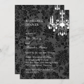 ダマスクリハビクトリアンーサルディナー招待状 招待状 (正面/裏面)