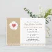 ダマスクルテランクロス確認招待状 招待状 (スタンド正面)