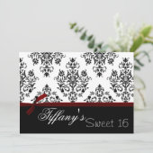 ダマスクレッドSweet sixteen招待状 招待状 (スタンド正面)