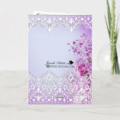 ダマスクレース効果ユダヤ人の哀悼悔やみや弔慰 カード (裏面)