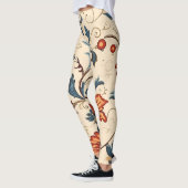 ダマスクヴィンテージおもしろい60s Groovyパターン レギンス (左)