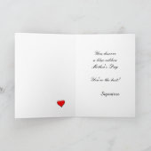 ダマスクヴィンテージと写真の母の日 カード (内部)