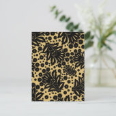 ダマスクヴィンテージペイズリー壁紙フローラルパターン ポストカード (スタンド正面)