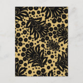 ダマスクヴィンテージペイズリー壁紙フローラルパターン ポストカード (正面)