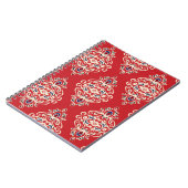 ダマスクヴィンテージ:繁栄シームレスパターン。 ノートブック (左側)