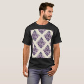 ダマスク三角形:ヴィンテージ抽象芸術ラグジュアリー。 Tシャツ (正面フル)