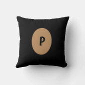 ダマスク両面モノグラム クッション (裏面)