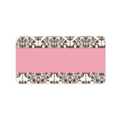 ダマスク住所 シール (正面)