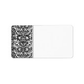 ダマスク住所 シール (正面)