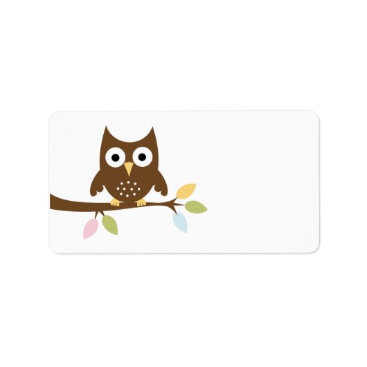 ダマスク住所 シール (正面)