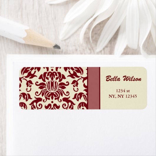 ダマスク住所 シール (インサイチュ)