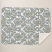 ダマスク動揺してパターン シェルパブランケット (正面(横))