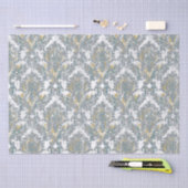 ダマスク動揺してパターン 薄葉紙 (クラフト)