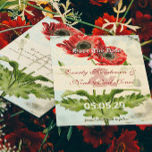 ダマスク動揺してポピー結婚式の日付を保存 セーブザデート