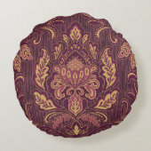 ダマスク印刷丸枕 ラウンドクッション (裏面)