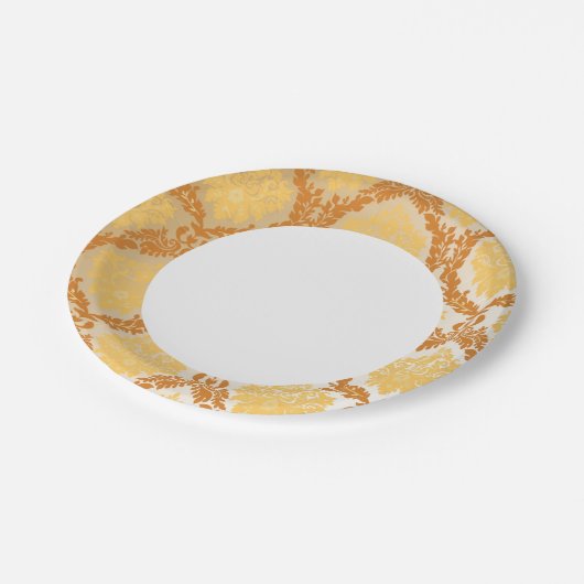 ダマスク壁紙5 ペーパープレート (アングル)