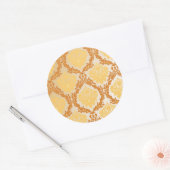 ダマスク壁紙5 ラウンドシール (封筒)