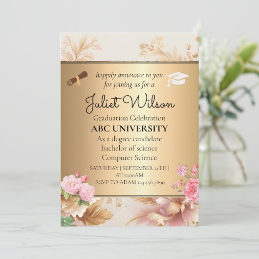 ダマスク大学の卒業 招待状 (スタンド正面)