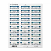 ダマスク差出人住所ラベル任意の色で作る ラベル (フルシート)