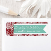 ダマスク差出人住所ラベル文房具セット ラベル (インサイチュ)
