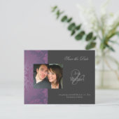 ダマスク日付の写真はがきを保存する 案内ポストカード (スタンド正面)