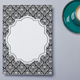 ダマスク柄のブランク 招待状