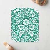 ダマスク柄10 ノートカード (正面/裏面インサイチュ)