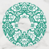 ダマスク柄10 ワイングラスタグ (正面)