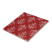 ダマスク柄、赤ダマスクフランスの、ダマスク タイル (側面)